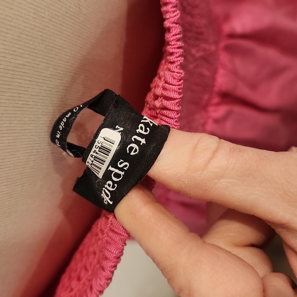 Kate Spade Barbie Pink Twist Bodice Puff Sleeve Dress - Picture 7 of 8